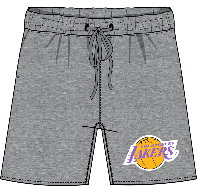 Mitchell & Ness Women's Los Angeles Lakers Grey Heather Logo Shorts