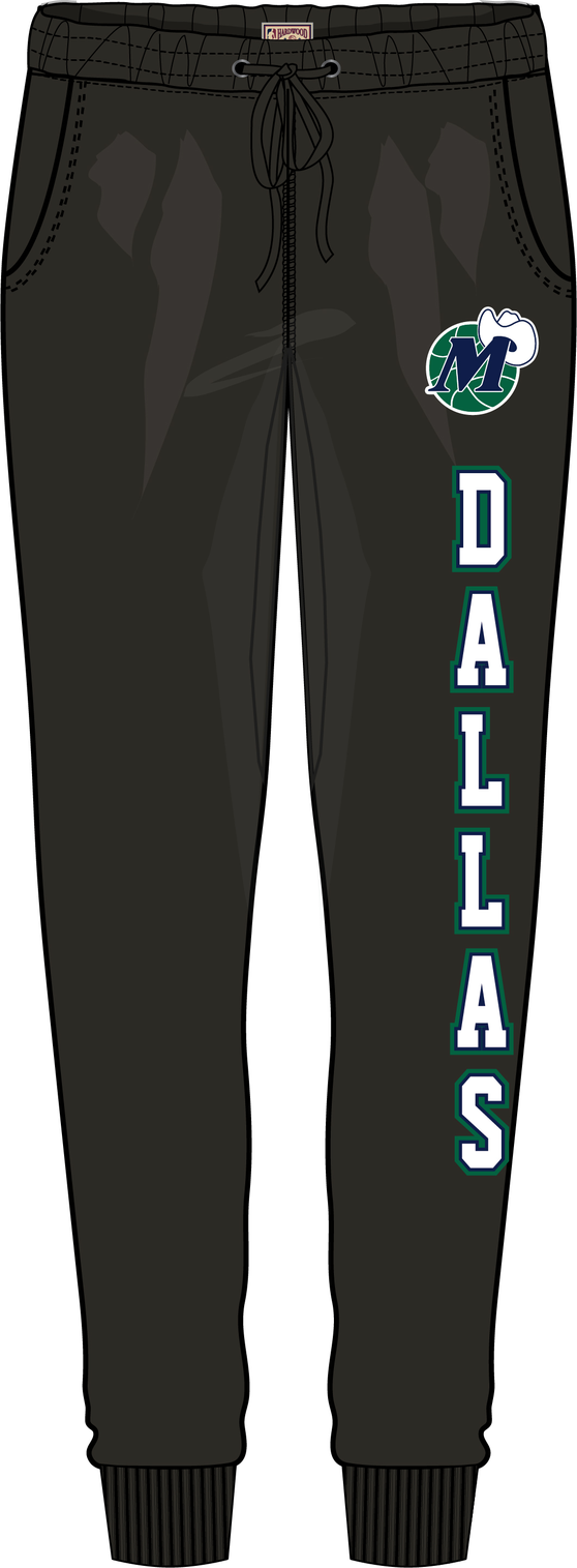 Mitchell & Ness Women's Dallas Mavericks Black W City Joggers