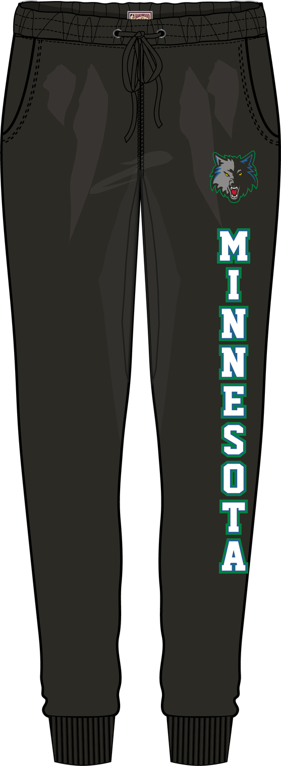 Mitchell & Ness Women's Minnesota Timberwolves Black W City Joggers