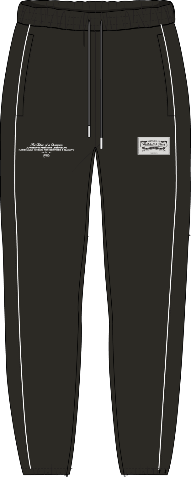 Mitchell & Ness Black M&N Nylon Pants