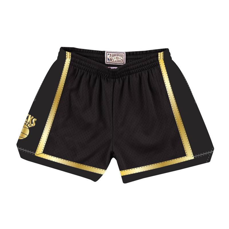 Mitchell & Ness Women's New York Knicks Black Gold Jump Shot Shorts