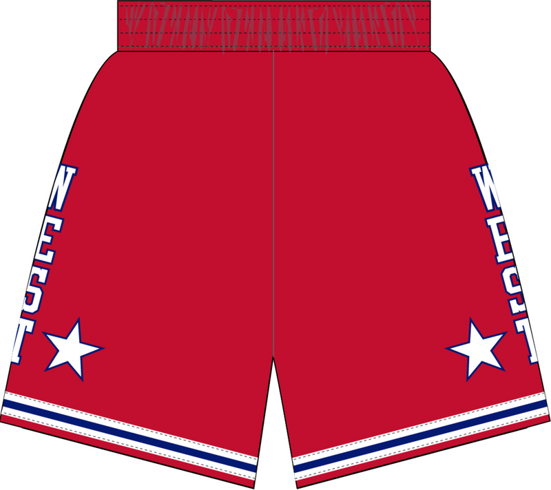 Mitchell & Ness NBA All-Star 1988 University Red Swingman Shorts