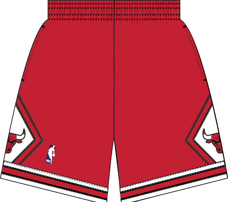 Mitchell & Ness Chicago Bulls 1997-98 Scarlet Swingman Road Shorts