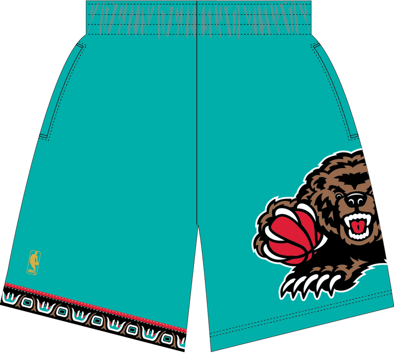 Mitchell & Ness Vancouver Grizzlies 1996-97 Teal Road Swingman Shorts