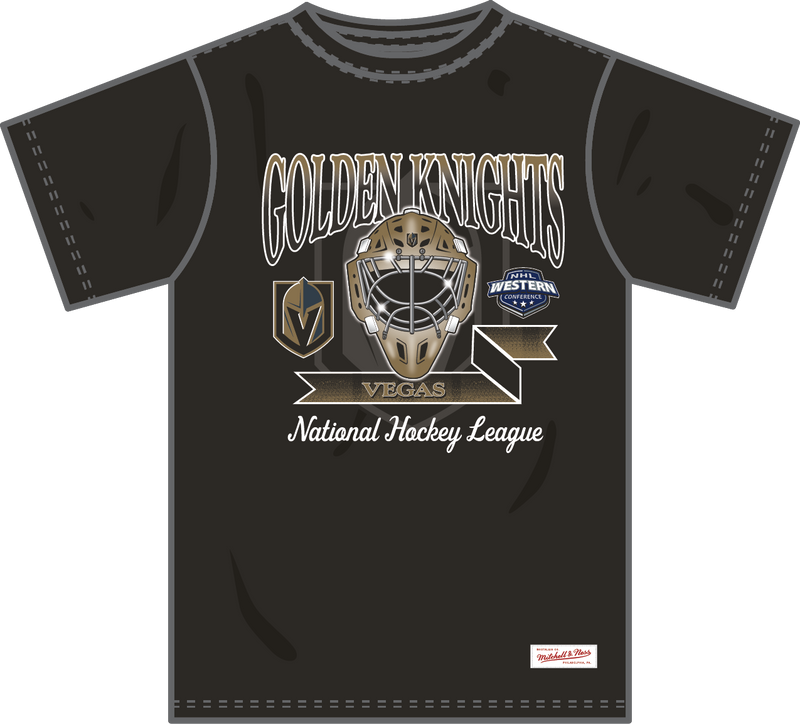 Mitchell & Ness Vegas Golden Knights Black Street Graphics Core T-Shirt
