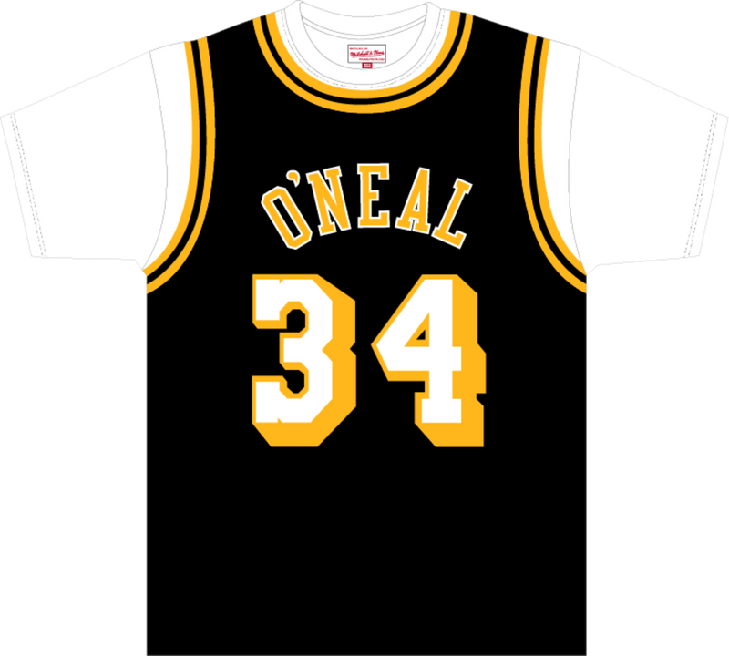 Mitchell & Ness Shaquille O'neal Los Angeles Lakers 1996 Black Best in Class Jersey T-Shirt