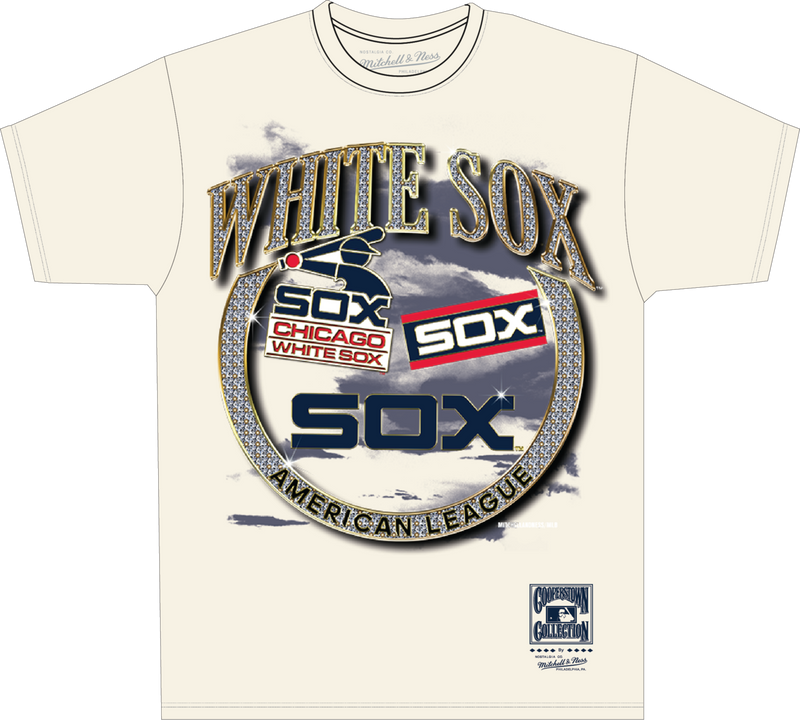 Mitchell & Ness Chicago White Sox Natural Cooperstown Crown Jewels T-Shirt