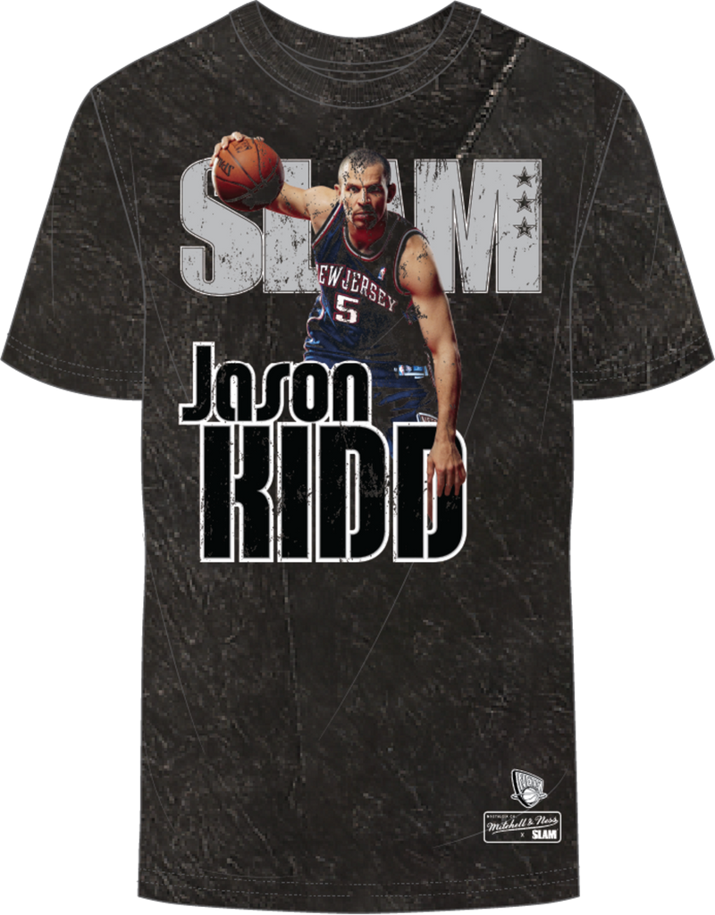 Mitchell & Ness New Jersey Nets Black Slam Vintage T-Shirt