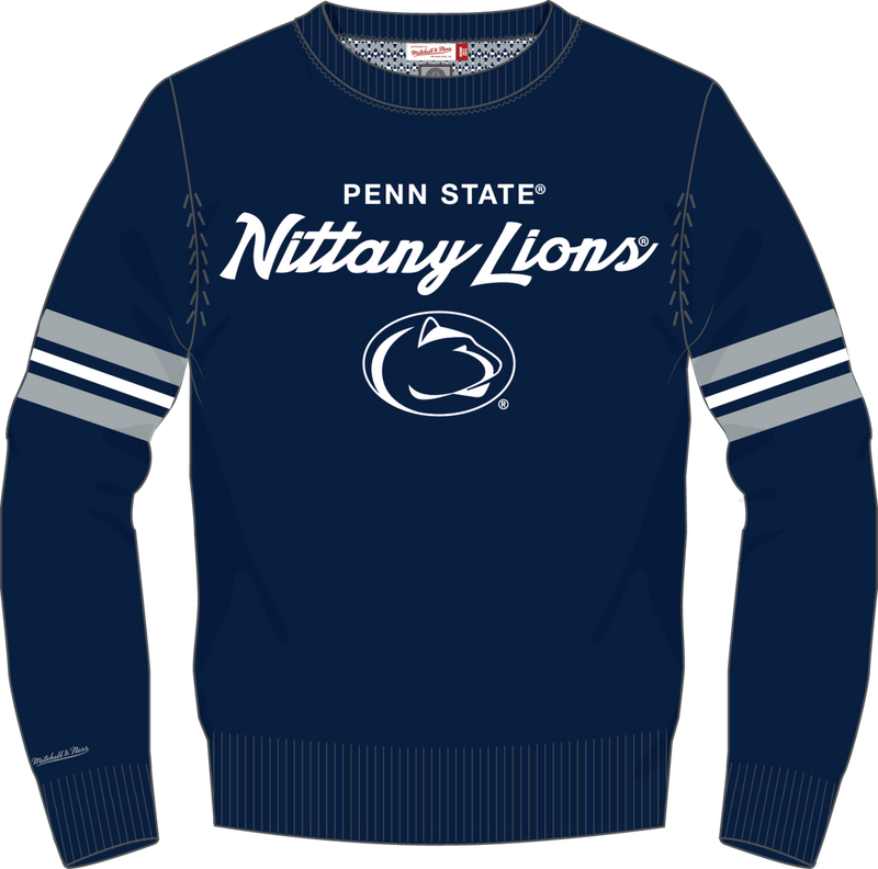 Mitchell & Ness Penn State Nittany Lions Navy Head Coach Sweater