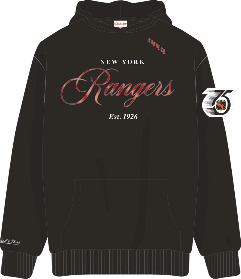 Mitchell & Ness New York Rangers Black Legacy Made Hoodie