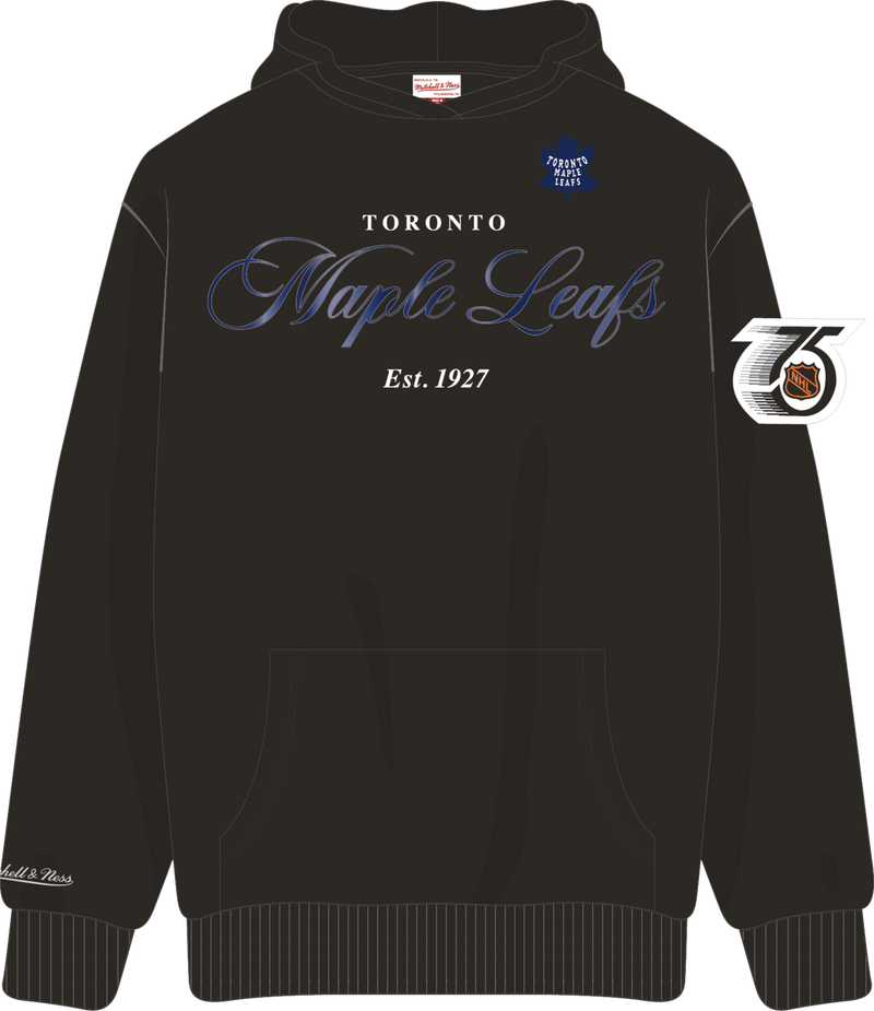 Mitchell & Ness Toronto Maple Leafs Black Legacy Made Hoodie