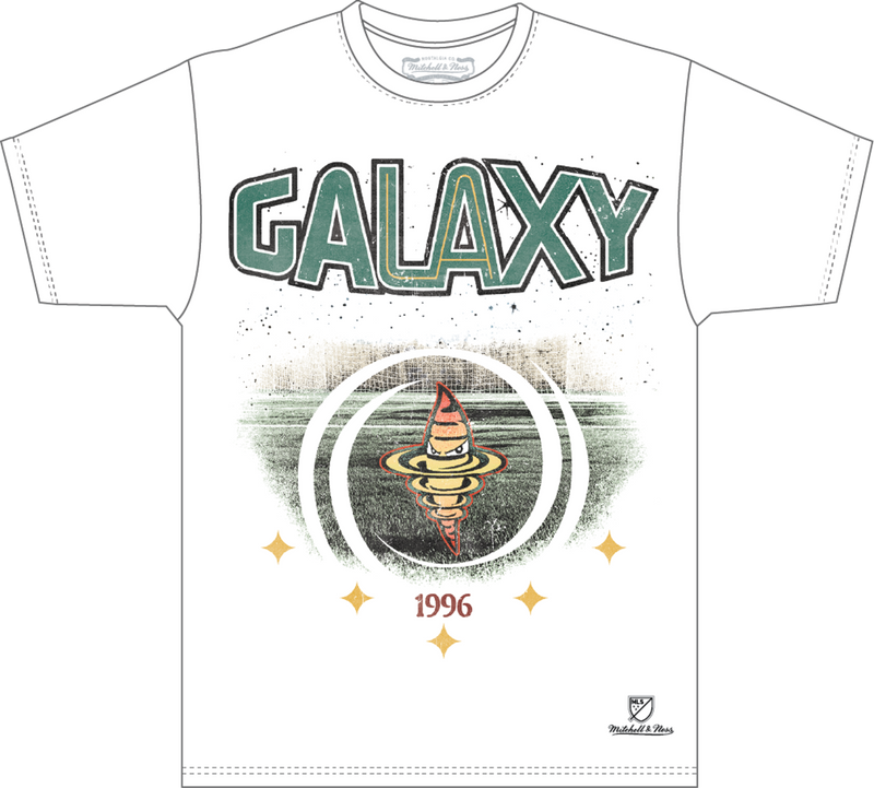 Mitchell & Ness LA Galaxy White Our Our T-Shirt