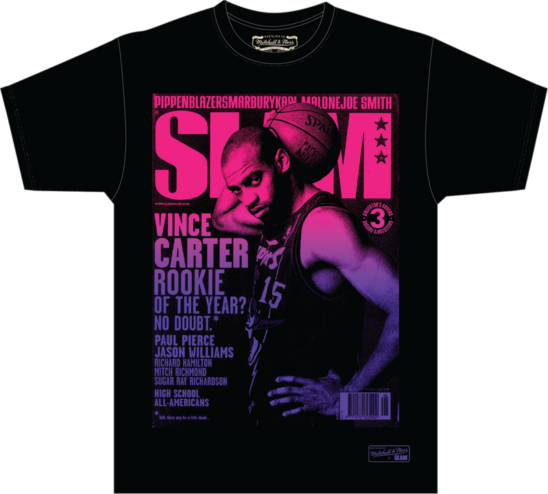 Mitchell & Ness Vince Carter Toronto Raptors Black Slam Gradient T-Shirt