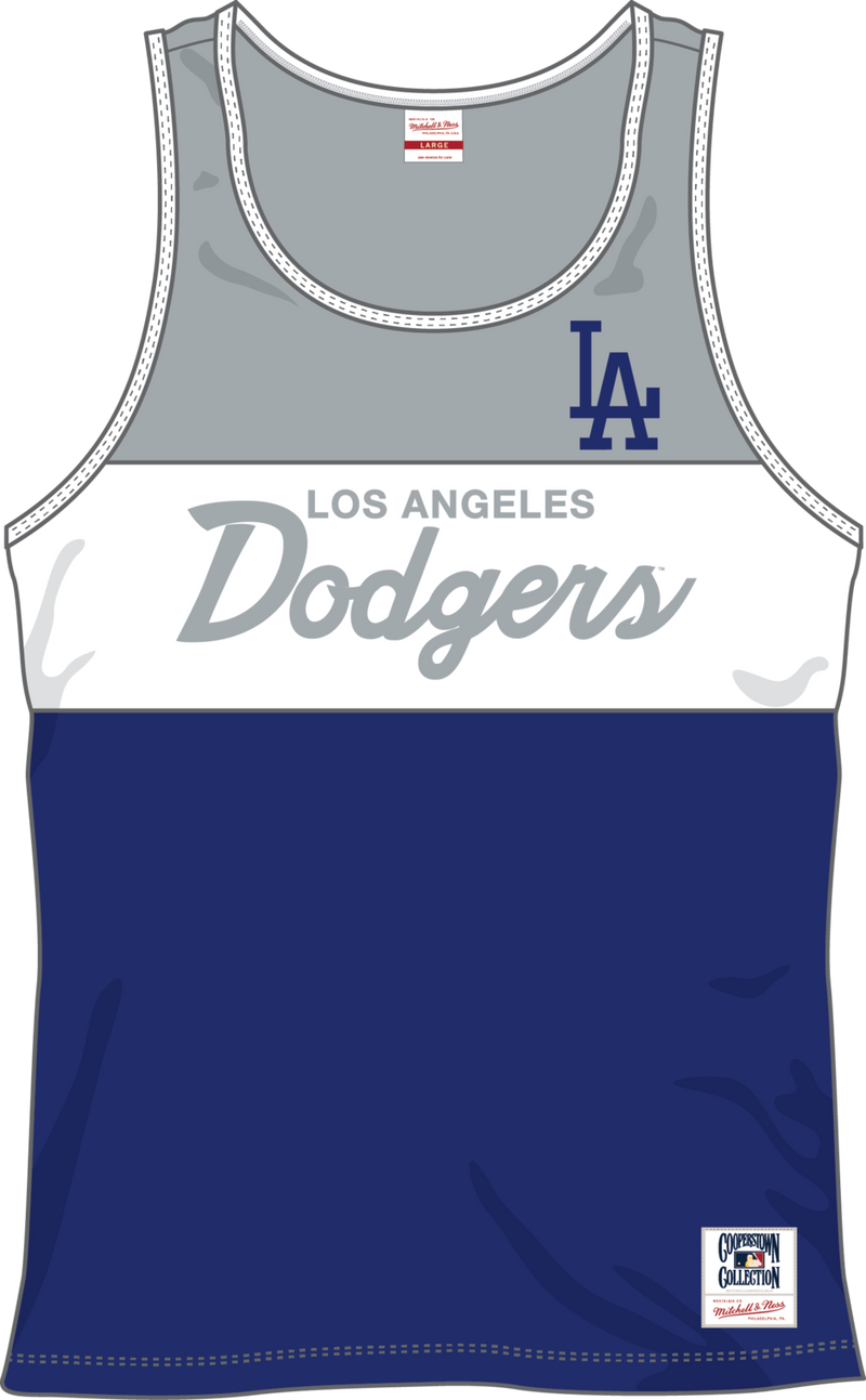 Mitchell & Ness Los Angeles Dodgers Royal Head Coach Tank
