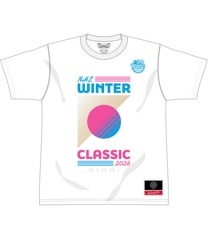 Mitchell & Ness Winter Classic White Logo T-Shirt