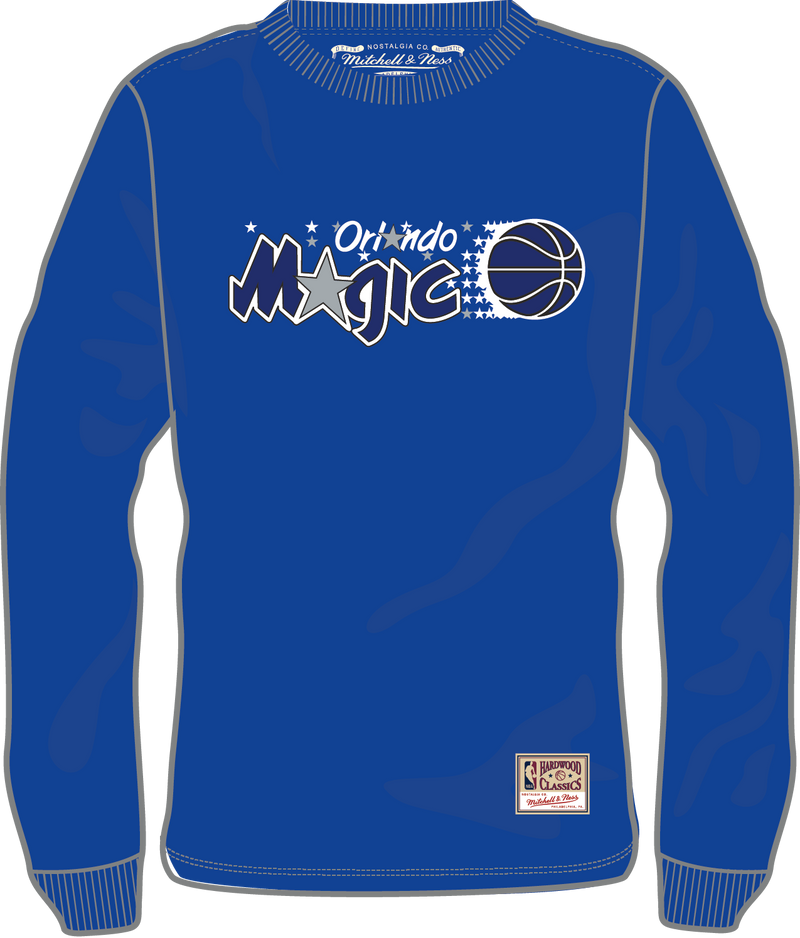 Mitchell & Ness Orlando Magic Royal Classic Logo Long Sleeve T-Shirt