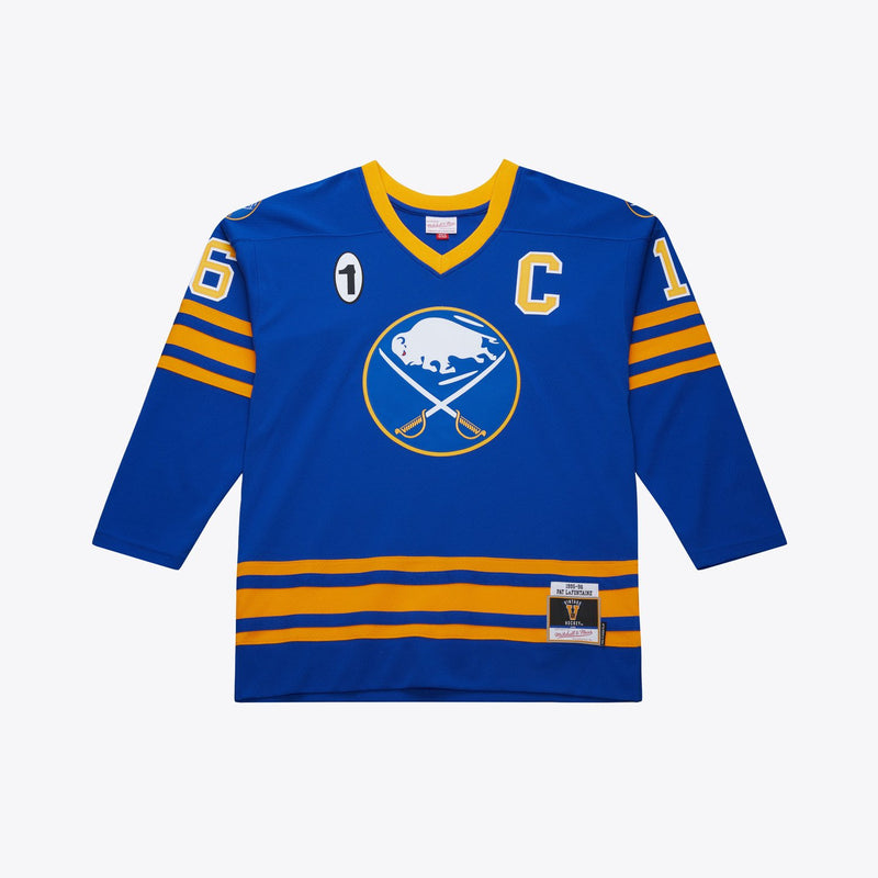 Mitchell & Ness Pat LaFontaine Buffalo Sabres 1995-96 Royal Captain Power Play Jersey
