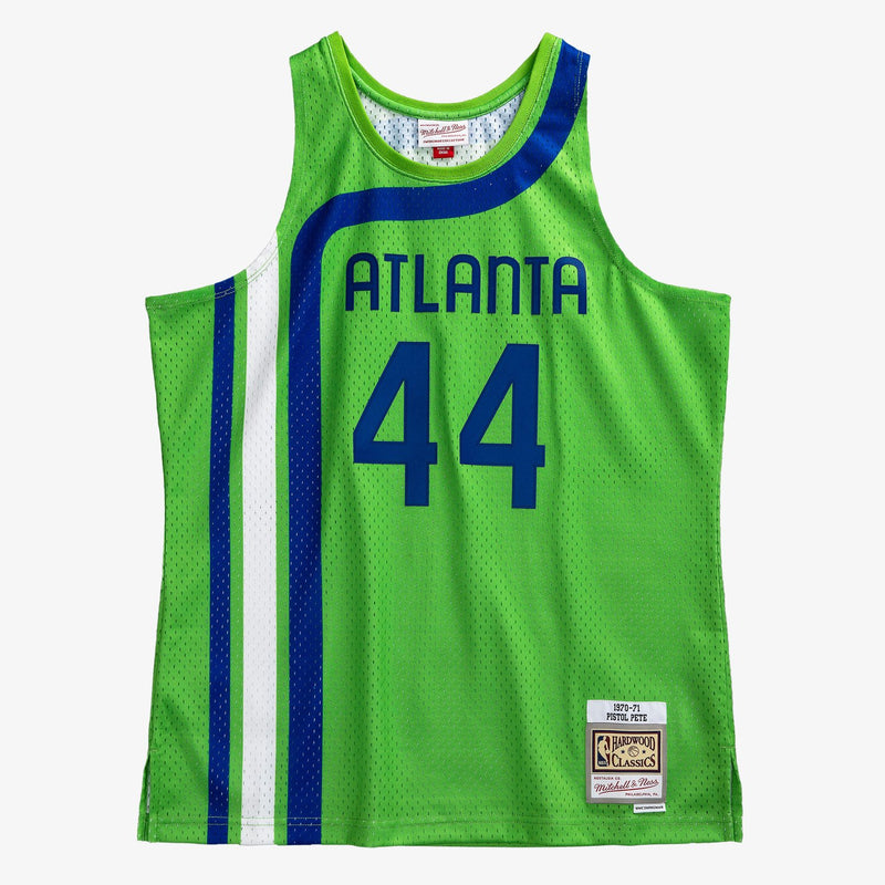 Mitchell & Ness Pete Maravich Atlanta Hawks 1970-71 Green Swingman Player Jersey