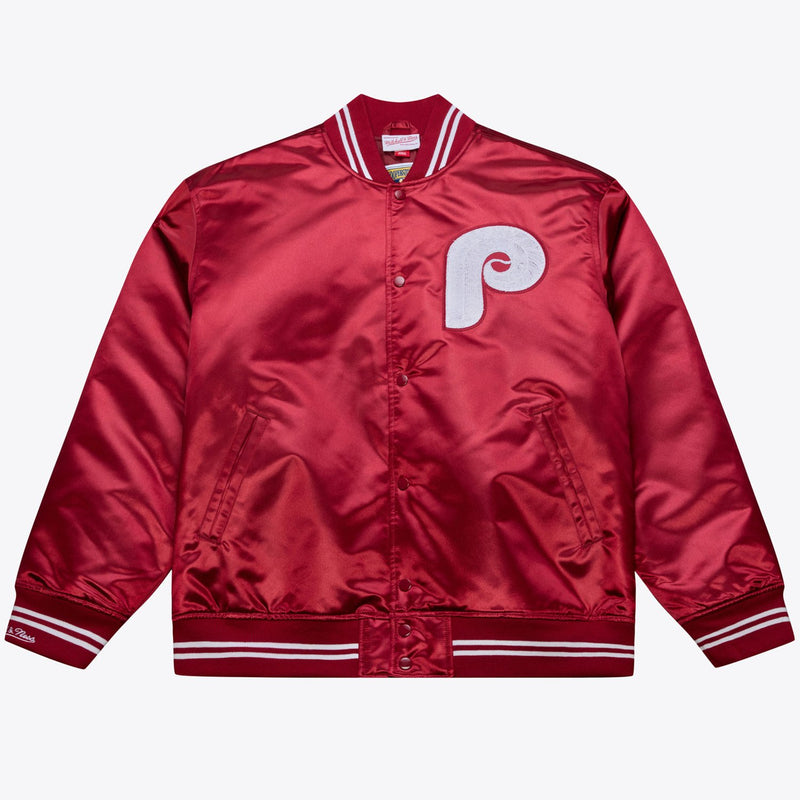 Mitchell & Ness Philadelphia Phillies 1976 Burgundy Authentic Dugout Full-Snap Jacket