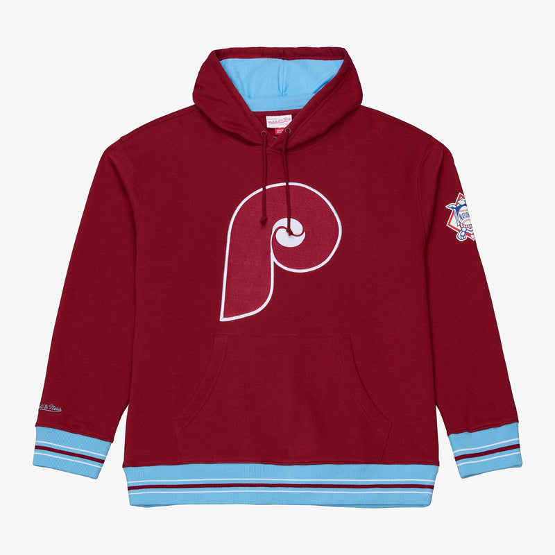 Mitchell & Ness Philadelphia Phillies Burgundy Playoff Win Fleece Hoodie