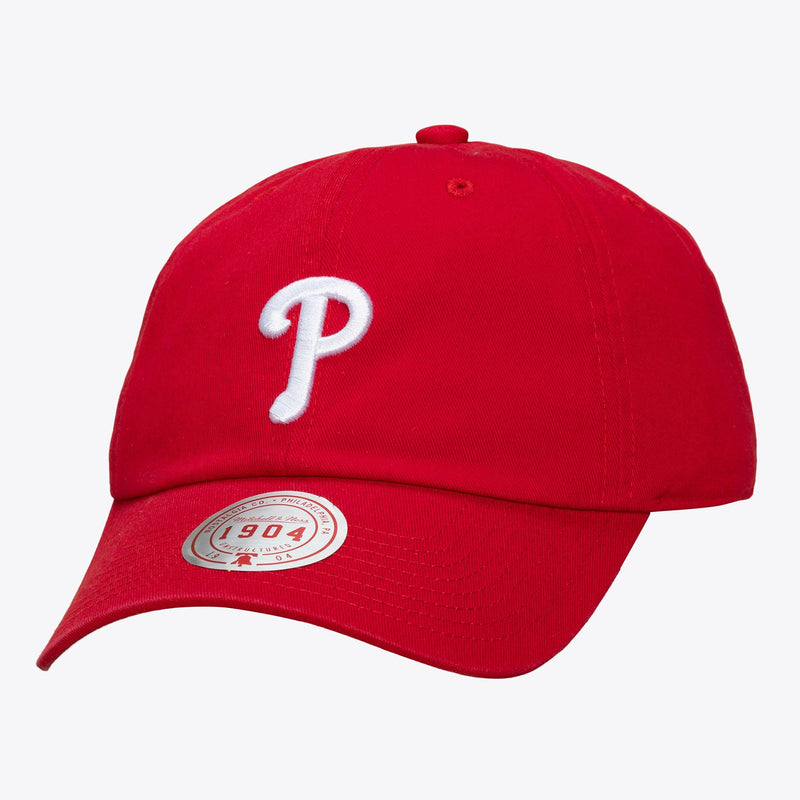 Mitchell & Ness Philadelphia Phillies Red 1904 Adjustable Dad Hat