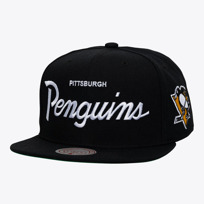 Mitchell & Ness Pittsburgh Penguins Black Head Coach Snapback Hat