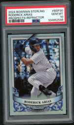 2024 Bowman Sterling Prospects #BSP30 Roderick Arias Refractor PSA 10