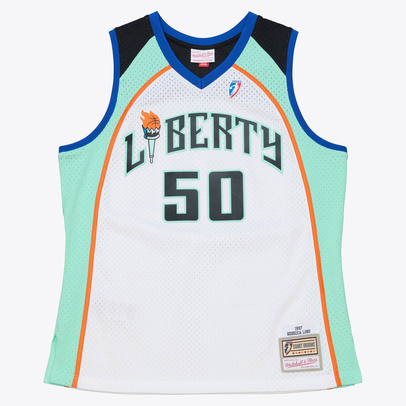 Mitchell & Ness Rebecca Lobo New York Liberty 1997 White Swingman Jersey