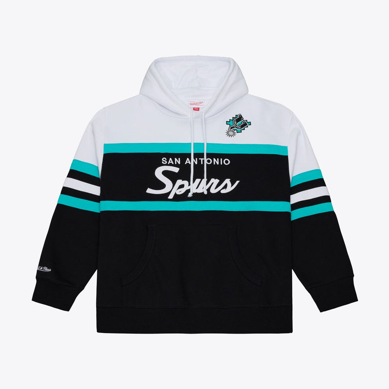 Mitchell & Ness San Antonio Spurs Black Head Coach Hoodie