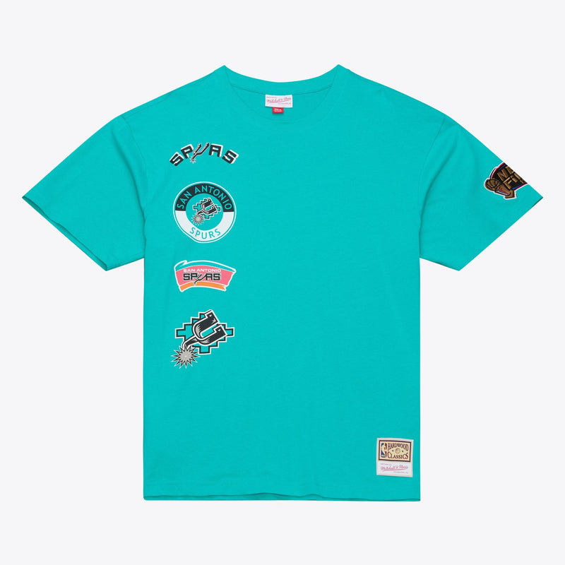 Mitchell & Ness San Antonio Spurs Teal Double Clutch Premium T-Shirt