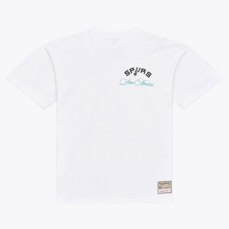 Mitchell & Ness San Antonio Spurs White Legacy Made T-Shirt