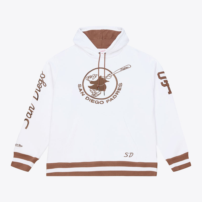 Mitchell & Ness San Diego Padres Arctic White Fleece Hoodie