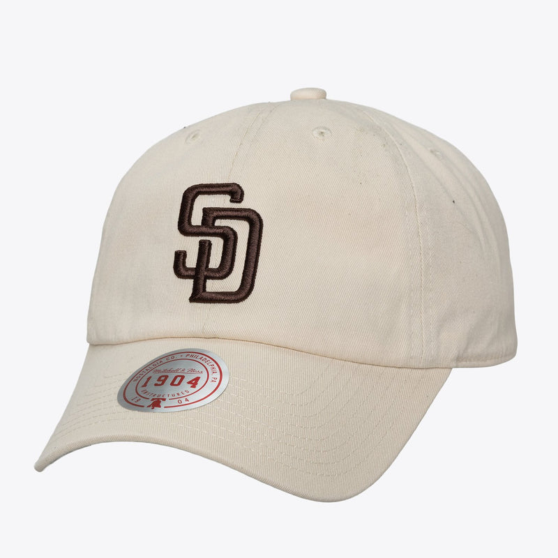 Mitchell & Ness San Diego Padres Cream Off-Season 1904 Dad Adjustable Hat