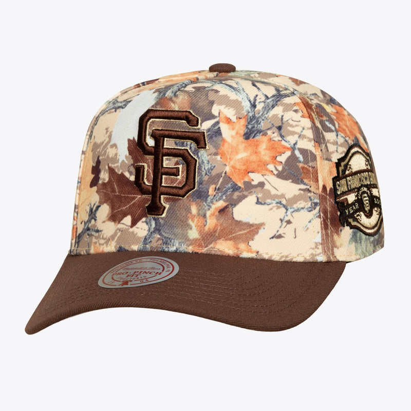 Mitchell & Ness San Francisco Giants Leaf Camo Pro Pinch Snapback Hat