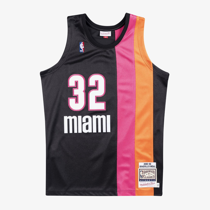 Mitchell & Ness Shaquille O'Neal Miami Heat 2005-06 Black Authentic Player Jersey