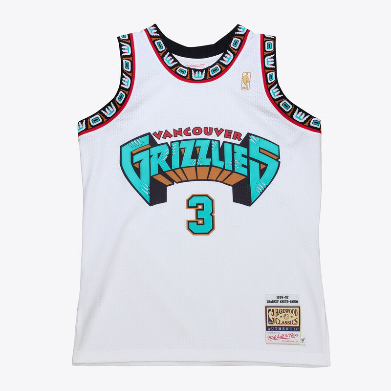 Mitchell & Ness Shareef Abdur-Rahim Vancouver Grizzlies 1996-97 White Authentic Jersey
