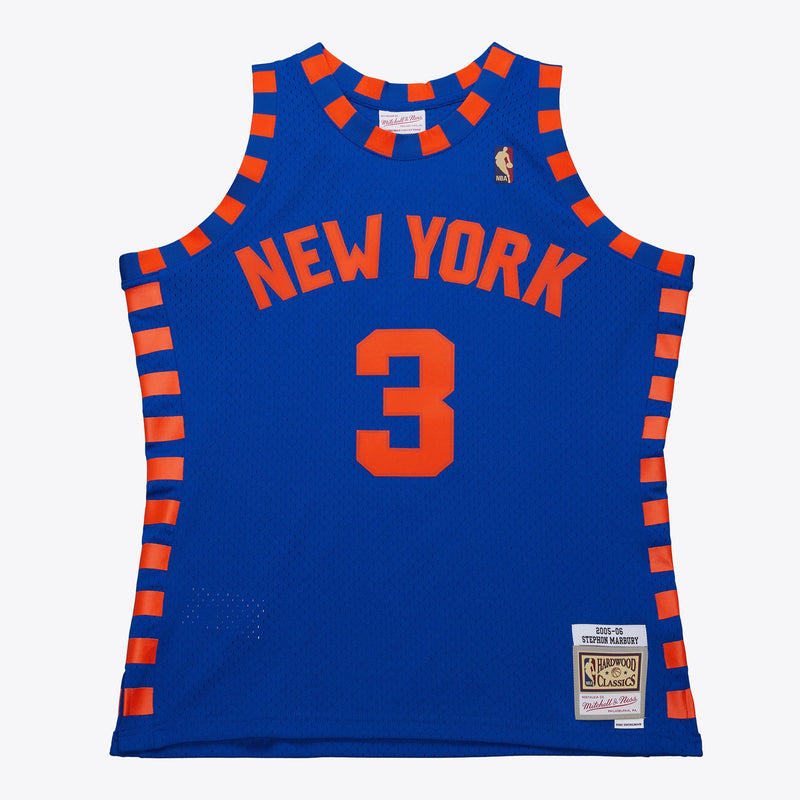Mitchell & Ness Stephon Marbury New York Knicks 2005-06 Blue Swingman Jersey