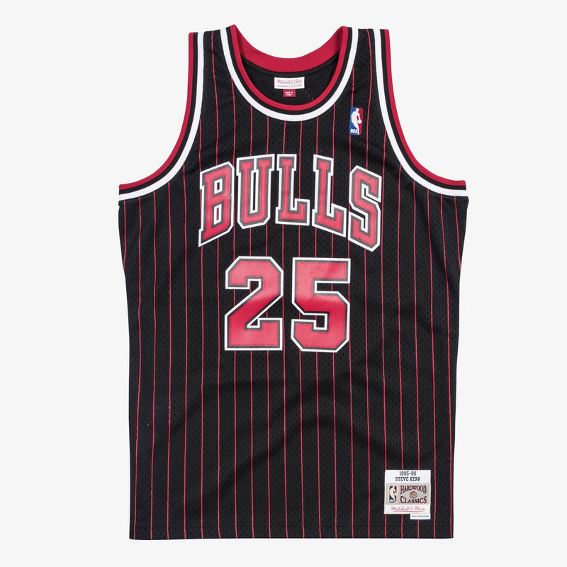 Mitchell & Ness Steve Kerr Chicago Bulls 1995-96 Black Swingman Player Jersey