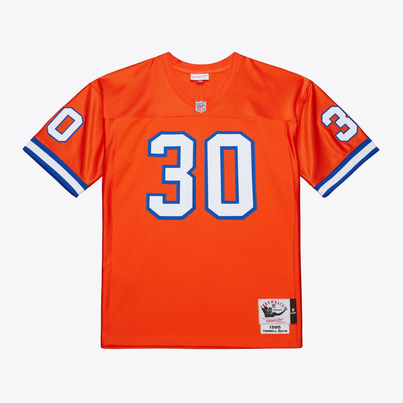 Mitchell & Ness Terrell Davis Denver Broncos 1995 Orange Authentic Jersey