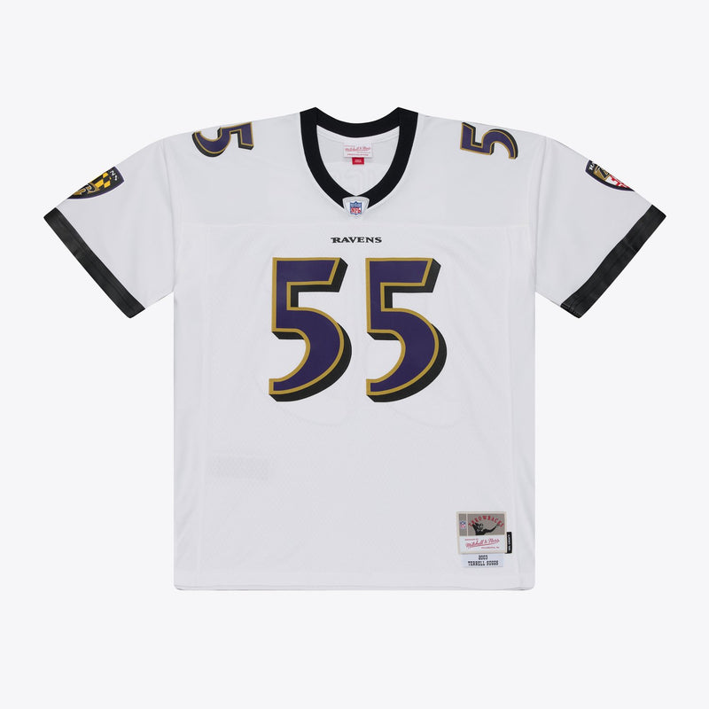 Mitchell & Ness Terrell Suggs Baltimore Ravens 2003 White Legacy Jersey