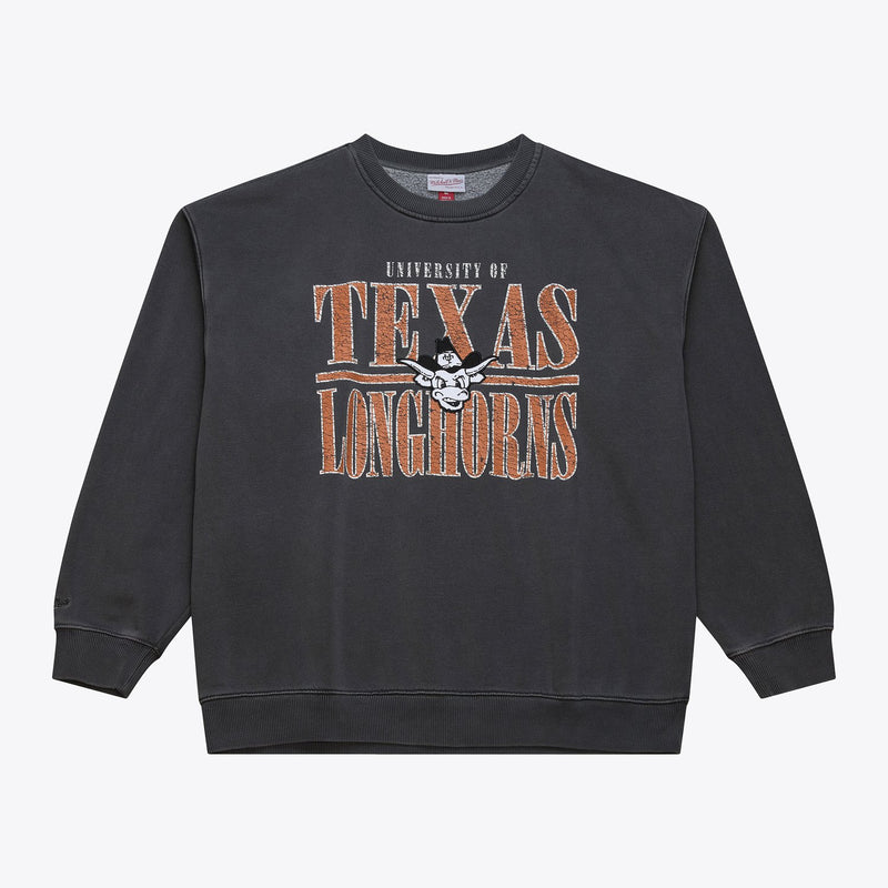 Mitchell & Ness Texas Longhorns Charcoal Downtown Fleece Sweatshirt