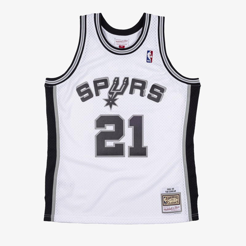 Mitchell & Ness Tim Duncan San Antonio Spurs 1998-99 White Swingman Player Jersey