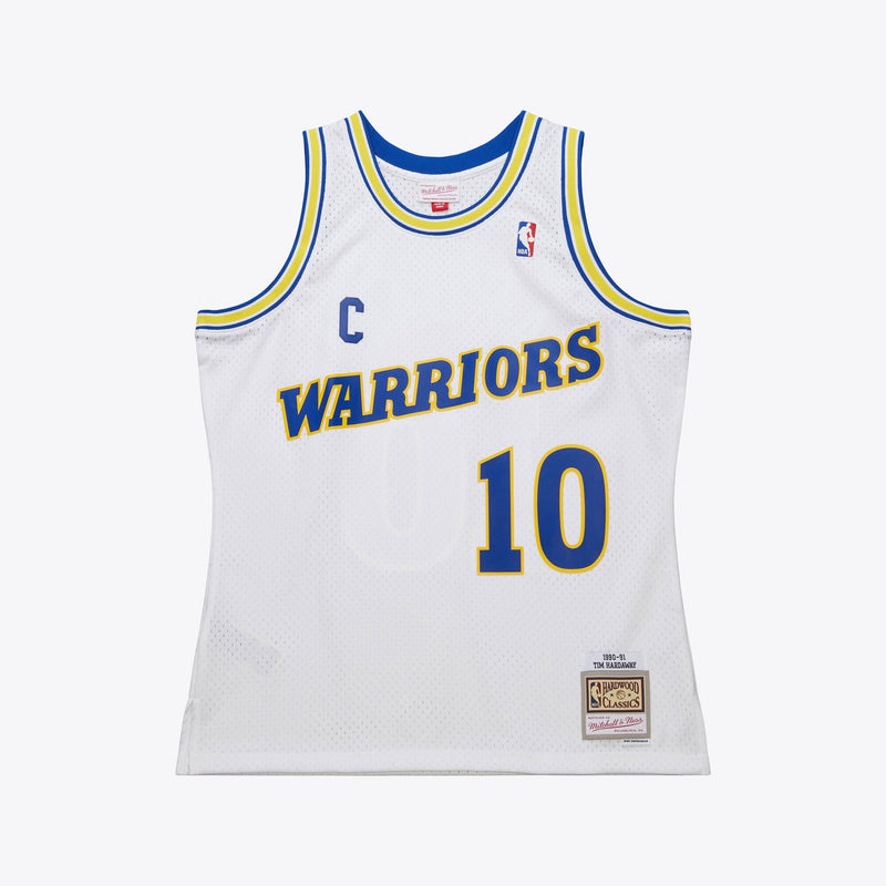 Mitchell & Ness Tim Hardaway Golden State Warriors 1990-91 White Swingman Jersey