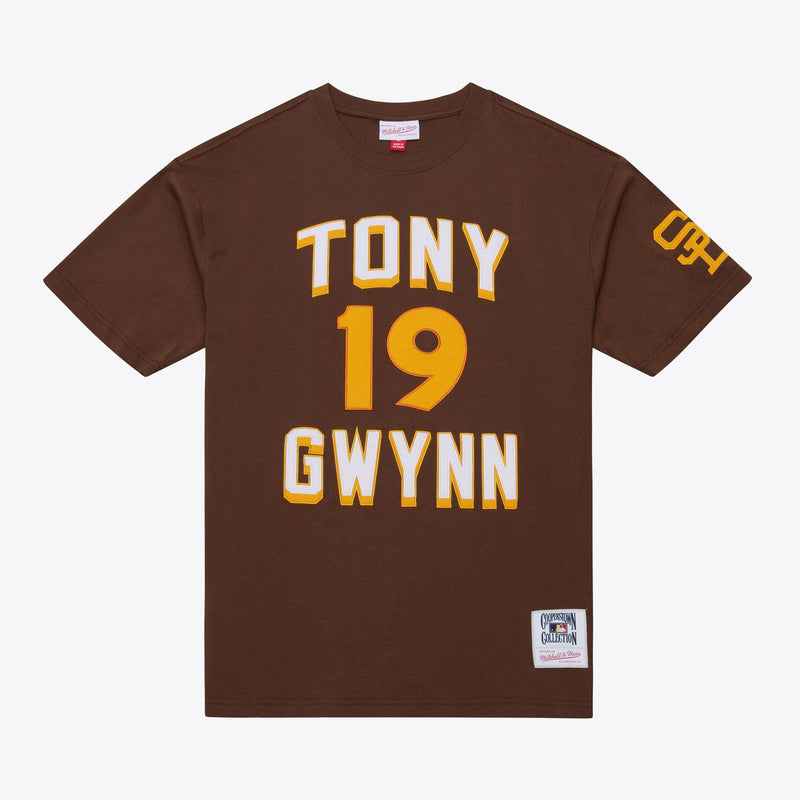 Mitchell & Ness Tony Gwynn San Diego Padres Brown Player Premium T-Shirt