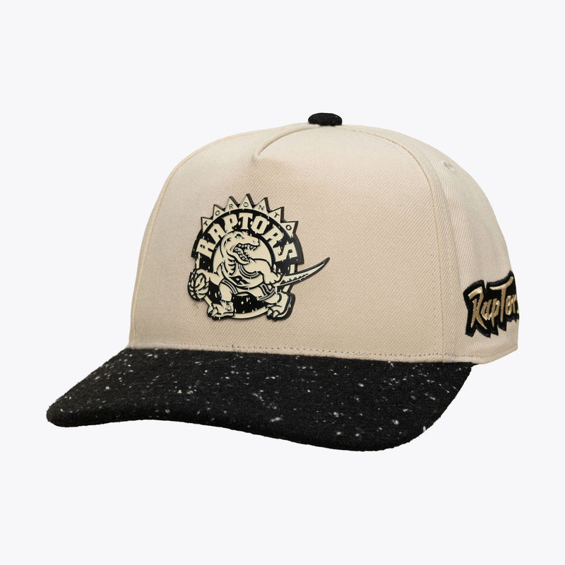 Mitchell & Ness Toronto Raptors Hardwood Classics Cookies & Cream Pro Pinch Snapback Hat