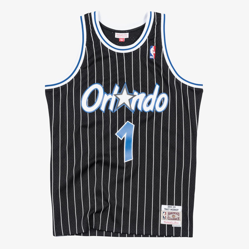 Mitchell & Ness Tracy McGrady Orlando Magic 2003-04 Black Swingman Player Jersey