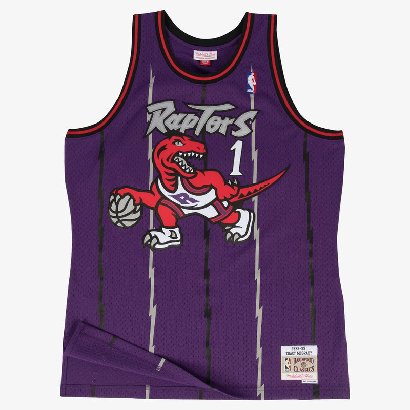 Mitchell & Ness Tracy McGrady Toronto Raptors 1998-99 Purple Swingman Player Jersey