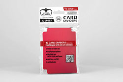 Ultimate Guard Standard Size Card Dividers (10 Count) - Red