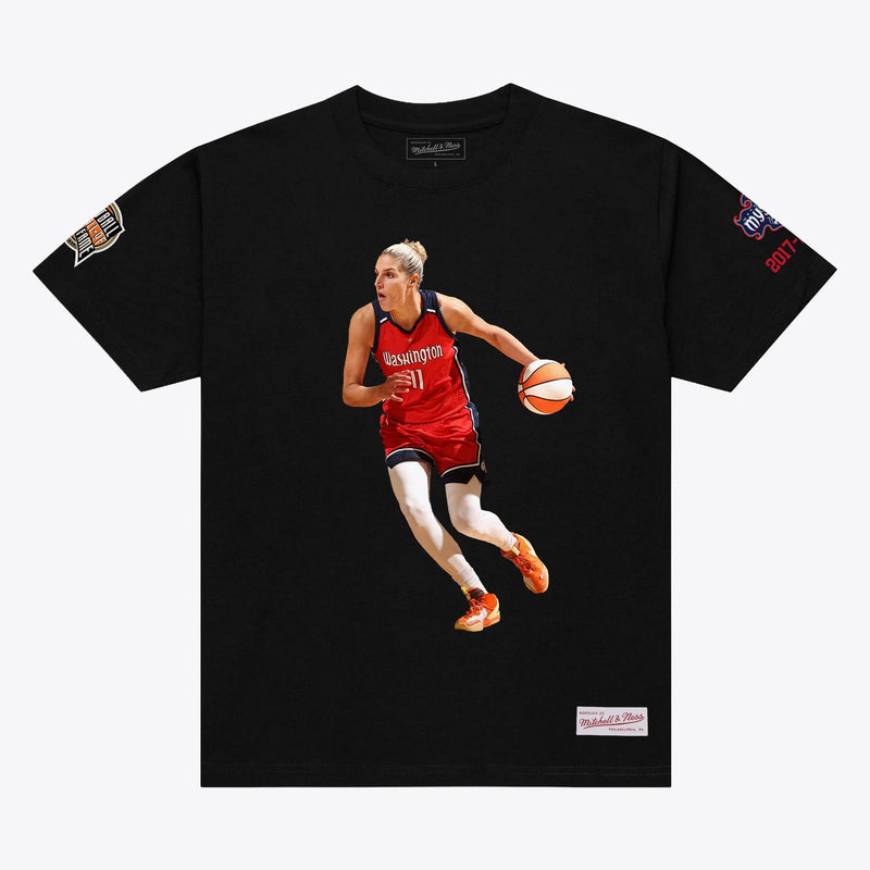 Elena Delle Donne Washington Mystics Mitchell & Ness Unisex Basketball Hall of Fame Player T-Shirt - Black
