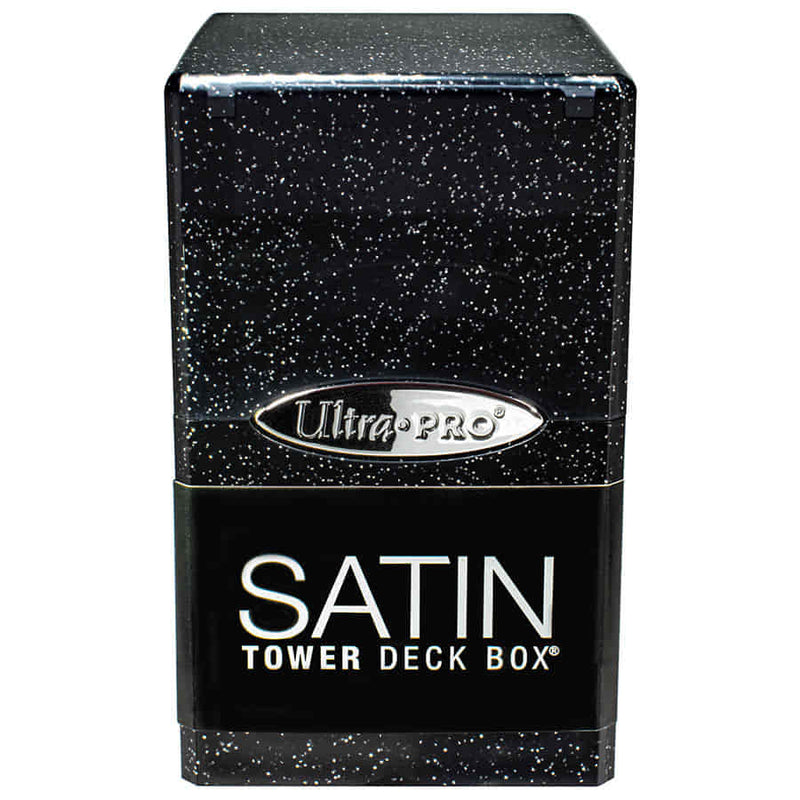 Ultra Pro Satin Tower Deck Box (100+) - Glitter Black